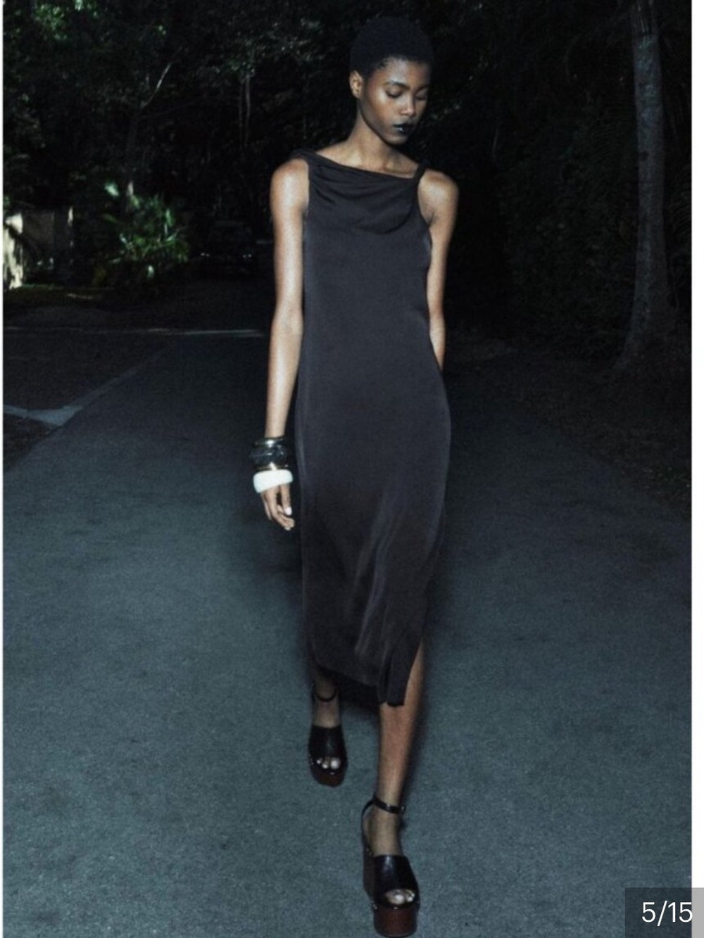 NEW ZARA SATIN MIDI TWISTED STRIPS ELEGANT NIGHT OUT DRESS SIZE XS